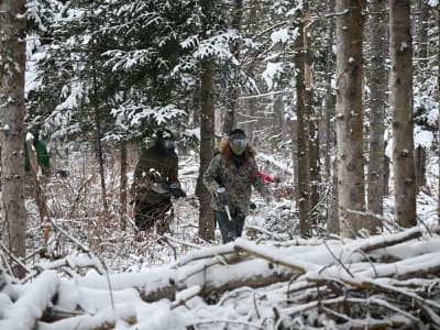 Paintball at Mont-Tremblant in the Laurentians
