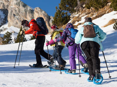 Excursión con raquetas de nieve en los Pirineos españoles