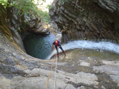 Excursión de barranquismo en los Pirineos aragoneses