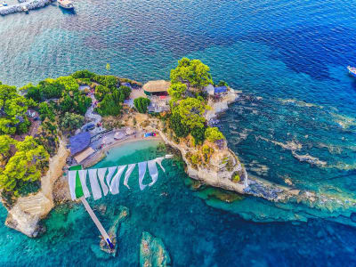 Excursion privée en bateau rapide autour de l'île de Zante au départ de Zakynthos