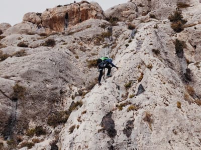 Via Ferrata in Villena for beginners (k2), near Alicante