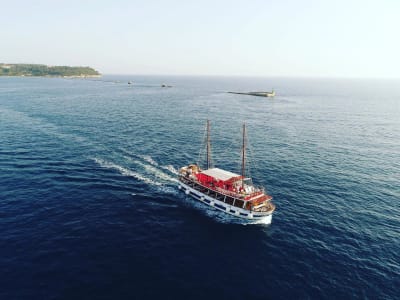 Bootsfahrt um den Brijuni-Nationalpark von Pula aus, Kroatien