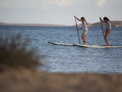 Excursión guiada de día completo en Stand up Paddle en Antiparos