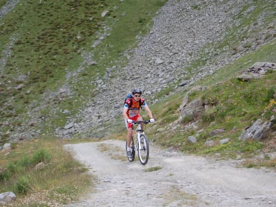 Mountainbiken auf dem Joux-Pass