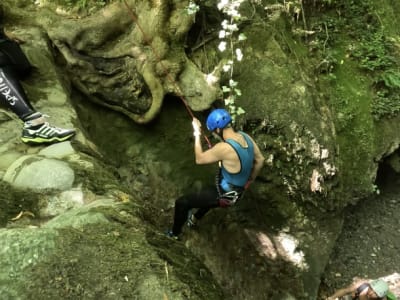 Canyoning in the Barranco de Pedroso near Logroño, La Rioja