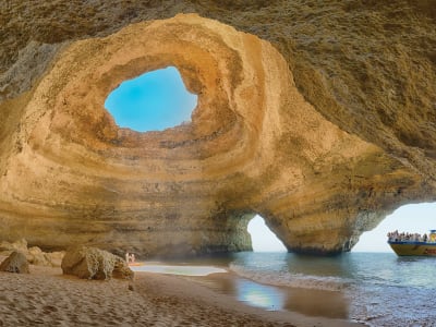 Boat trip and dolphin spotting off the coast of Albufeira, Algarve