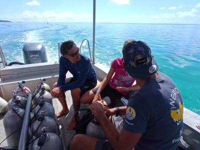 First scuba diving in Moorea