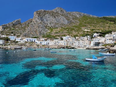 Bootstour um Favignana, Ägäische Inseln, Sizilien