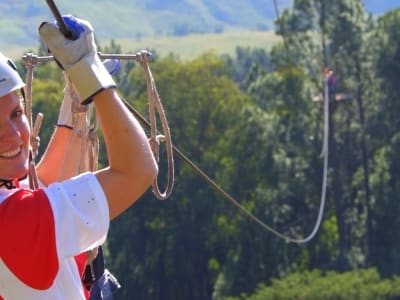 Tour en câble zippé de 900 mètres dans le nord du Drakensberg