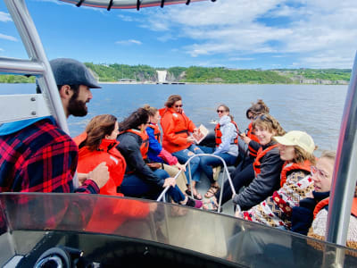 Boat trip around Île d'Orléans on the St. Lawrence River, Quebec