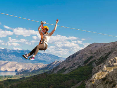 Zip-lining Rundgang auf der Insel Krk