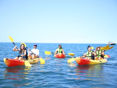 Guided Kayak Tour from Praia do Castelo along the coast of Albufeira, Algarve