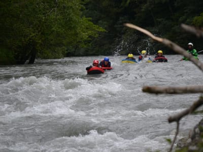 Hydrospeed-Abfahrt von der Isère, ab Centron