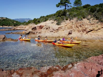 Seekajak-Ausflug in Pinarello bei Porto-Vecchio, Korsika