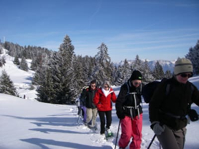 Raquetas de nieve en Semnoz, cerca de Annecy