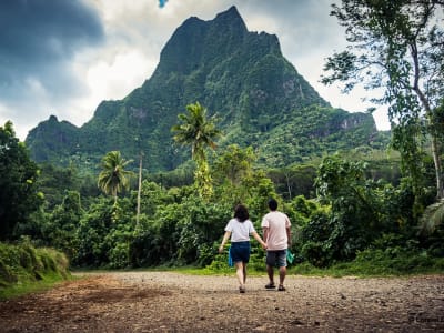 Senderismo en el valle de Ōpūnohu y el Col des 3 Pinus en Moorea