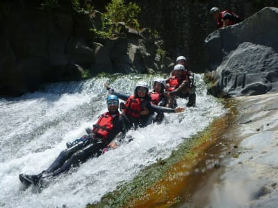 Trekking dans les gorges de l'Alcantara près de Taormina