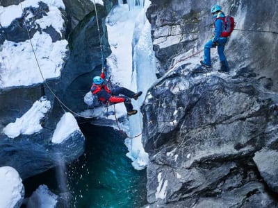 Klettersteig in der Gornerschlucht bei Zermatt