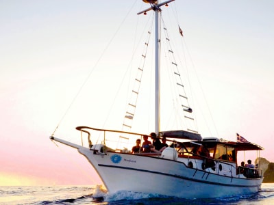 Sunset Caldera Boat Cruise from Ammoudi Bay Port in Santorini