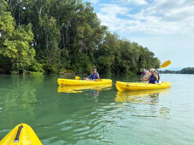 Autonome Kanu-Kajakfahrt auf der Rhône in Avignon