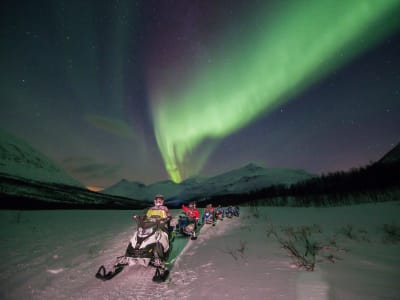 Excursion en motoneige sous les aurores boréales à Tromsø