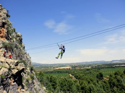 Via Ferrata del Ciervo dans la Sierra Espuña, près de Murcie