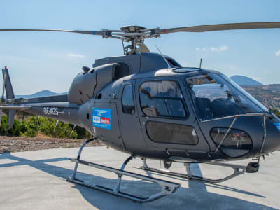 Vuelo en helicóptero en Santorini