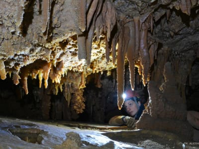 Exkursion in die Höhle Tana che Urla bei Castelnuovo di Garfagnana