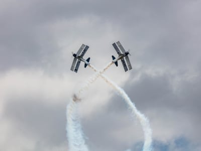 Curso de combate aéreo en Biscarrosse, Nueva Aquitania