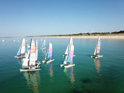 Private catamaran lessons on the Ile de Ré, near La Rochelle