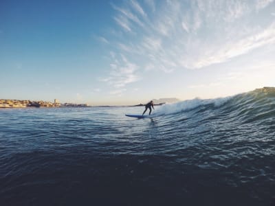 Private surf lessons at Big Bay Beach near Cape Town