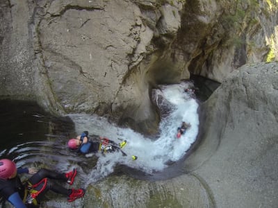 Cañón intermedio del Gourg des Anelles, Céret