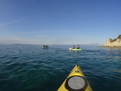 Sea kayak tours in Epanomi, shipwreck and private gulfs