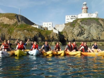 En kayak de mar hasta el faro de Baily, Dublín