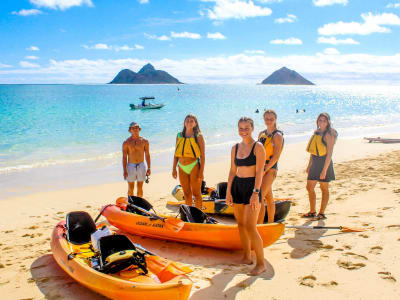 Self-guided kayak tour of Kailua Bay from Kailua, O'ahu