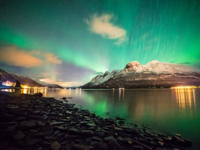 Excursion en minibus à la recherche des aurores boréales à Tromsø