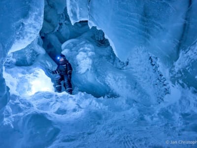 Snowmobile Safari to an Ice Cave from Longyearbyen in Svalbard