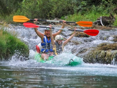 Canoraft en el río Zrmanja saliendo de Novalja