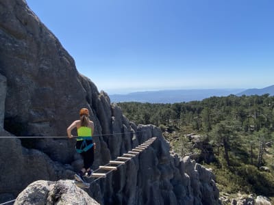 Klettersteig des Ospédale bei Porto-Vecchio, Korsika