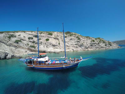 Excursion en bateau sur 3 îles à Kalymnos, Plati et Pserimos au départ de Kos