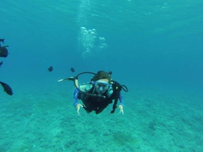 First Dive in the Lagoon of Raiatea, French Polynesia