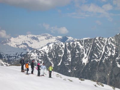 Snowshoeing in the Chamonix valley