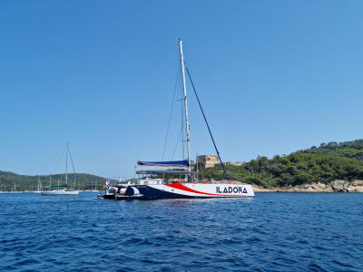 Crucero en catamarán a Fort de Brégançon y Porquerolles desde Hyères