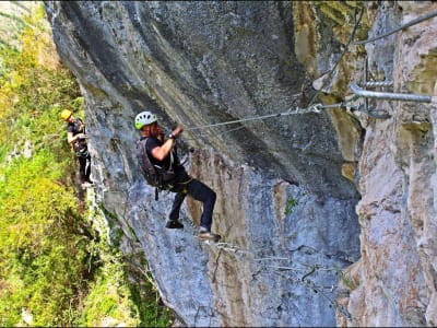 Circuito de vía ferrata y tirolina en Ponga, Picos de Europa