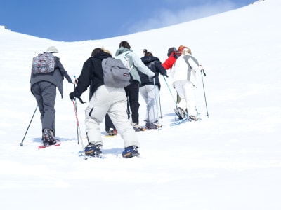 Raquetas de nieve en Saboya, cerca de Val Cenis