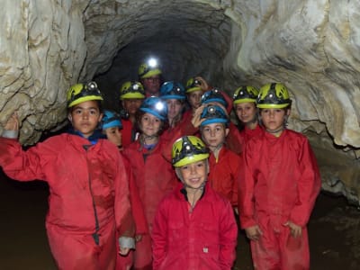 Espeleología en la cueva de Siech, cerca de Foix