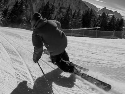 Cours privé de Télémark à Super Besse, Massif de Sancy