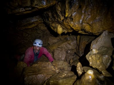 Espeleología en la cueva de Castelbouc, Gargantas del Tarn