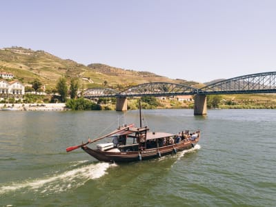 Rabelo-Bootsfahrt nach Ferrão von Pinhão, Douro-Tal