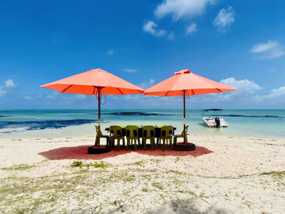 Bootstour zur Ile aux Cerfs von Blue Bay, Mauritius